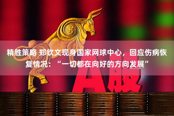 精胜策略 郑钦文现身国家网球中心，回应伤病恢复情况：“一切都在向好的方向发展”