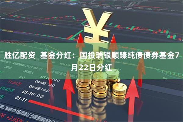 胜亿配资  基金分红：国投瑞银顺臻纯债债券基金7月22日分红